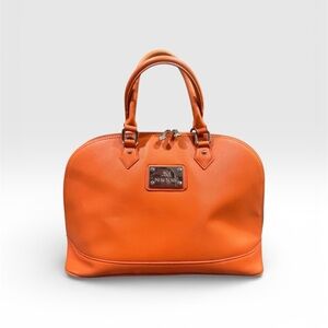 Chic Orange Large Satchel by JM New York